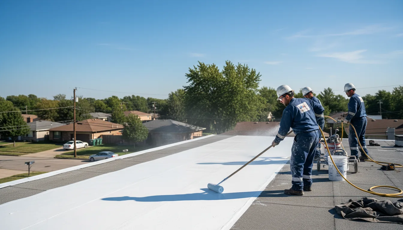 Commercial roof coating in Robertsville, MO near me
